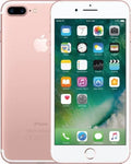 Roségouden iPhone 7 Plus met dual camera en homeknop, voorkant en achterkant zichtbaar