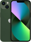 Groene iPhone 13 met dubbel camerasysteem en kleurrijk display, refurbished smartphone