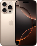 iPhone 16 Pro goud met driedubbele camera en modern scherm, Apple smartphone productfoto