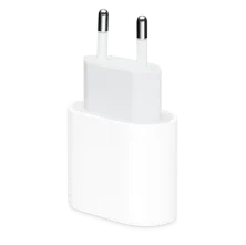 Witte USB-adapter oplader geschikt voor iPhone, Europa-stekker, minimalistisch design