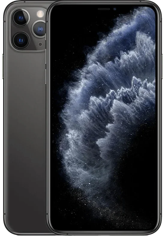 iPhone 11 Pro in zwart met drievoudige camera en helder display, refurbished smartphone